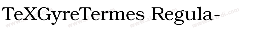 TeXGyreTermes Regula字体转换